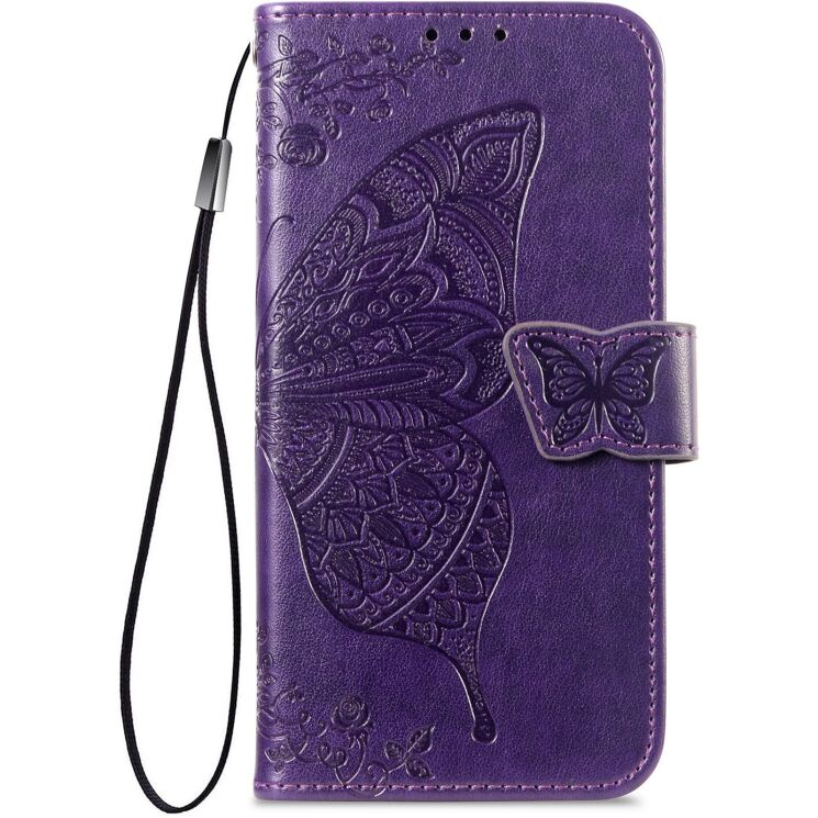 Чохол-книжка з малюнком UniCase Butterfly Pattern для iPhone 18 Pro Max / 17 Pro Max - Dark Purple: фото 5 з 9