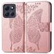 Чехол-книжка с рисунком UniCase Butterfly Pattern для Motorola Moto G86 Power - Rose Gold (385134RG). Фото 1 из 8