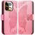 Чехол-книжка с рисунком UniCase Butterfly Pattern для Realme 16 Pro Plus - Pink: фото 1 из 9