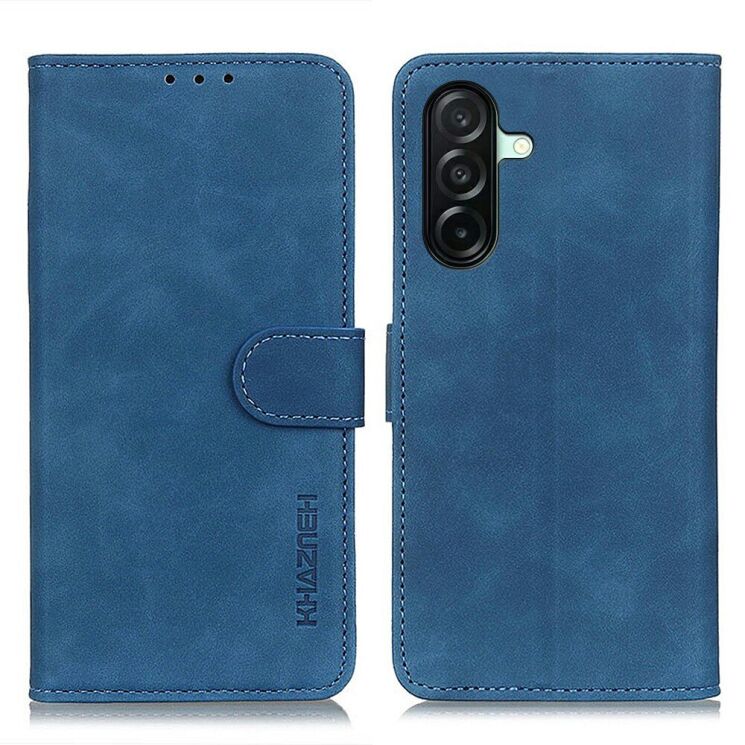 Чехол-книжка с застежкой KHAZNEH Retro Wallet для Samsung Galaxy A27 (A276) - Blue (408609L) Чехол-книжка с застежкой KHAZNEH Retro Wallet для Samsung Galaxy A27 (A276) - Blue: фото 1 из 8