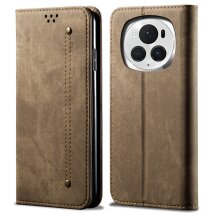 Чохол-книжка UniCase Jeans Wallet для Honor Magic 6 Pro - Khaki: фото 1 з 6