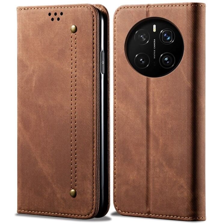 Чехол-книжка UniCase Jeans Wallet для Honor Magic 7 Pro - Coffee: фото 1 из 6