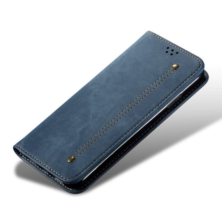 Чехол-книжка UniCase Jeans Wallet для Motorola Moto G24 / G04 / G04s / E14 - Blue: фото 4 из 6
