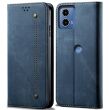 Чехол-книжка UniCase Jeans Wallet для Motorola Moto G24 / G04 / G04s / E14 - Blue (347840L)