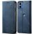 Чехол-книжка UniCase Jeans Wallet для Motorola Moto G24 / G04 / G04s / E14 - Blue: фото 1 из 6
