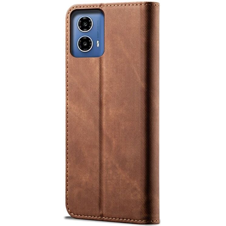 Чехол-книжка UniCase Jeans Wallet для Motorola Moto G85 - Coffee: фото 6 из 6