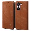 Чохол-книжка з кишеньками UniCase Jeans Wallet для OnePlus Nord CE 5 / Ace 5 Racing - Coffee (387606F)