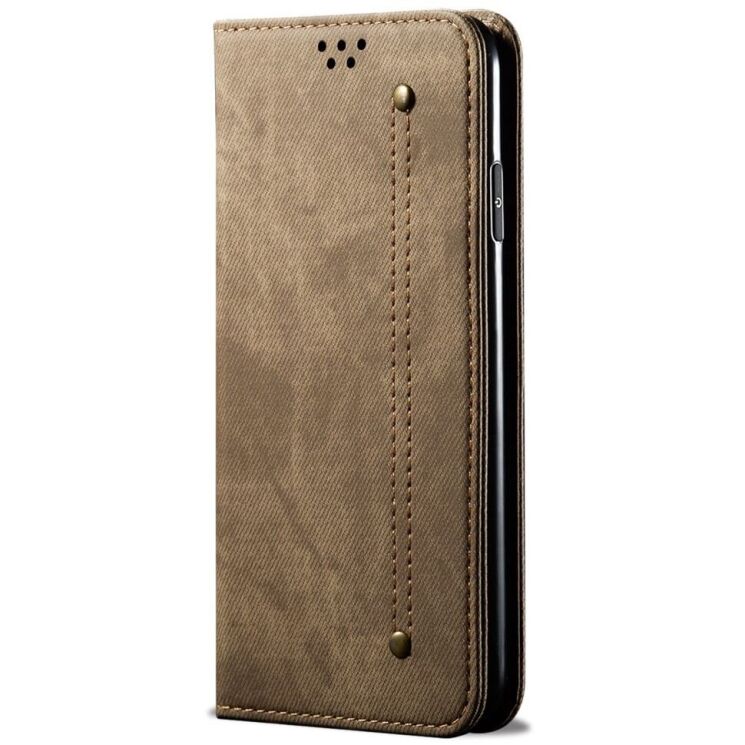 Чехол-книжка UniCase Jeans Wallet для Realme GT Neo 6 SE / GT 6T / GT 6 - Khaki: фото 5 из 6