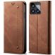 Чехол-книжка UniCase Jeans Wallet для Xiaomi Poco F6 Pro - Coffee (354926C). Фото 1 из 6
