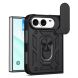 Чехол (PC+TPU) с подставкой Deexe Armor Shield (FF) для iPhone Duo - Black (435009B). Фото 1 из 9