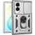 Чохол (PC+TPU) з підставкою Deexe Armor Shield (FF) для Samsung Galaxy Fold 8 - Silver: фото 1 з 9