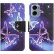 Чохол з малюнком Deexe Color Wallet для Motorola Moto G06 - Sparkling Butterfly (401532E)