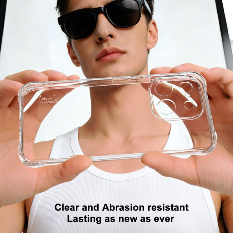 Чехол с усиленными углами IMAK Airbag MAX Case для Realme 16 Pro - Transparent: фото 3 из 8