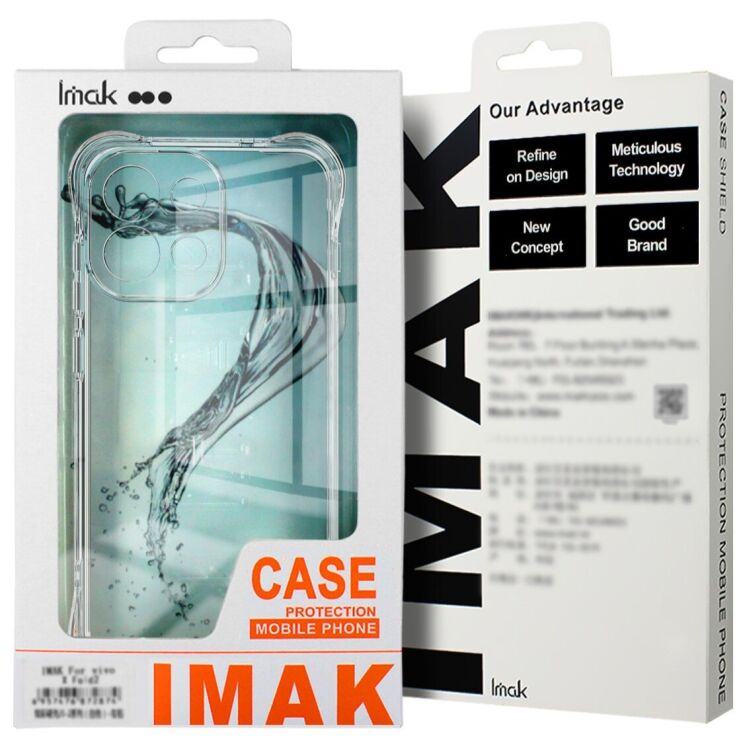 Чехол с усиленными углами IMAK Airbag MAX Case для Realme 16 Pro - Transparent: фото 8 из 8