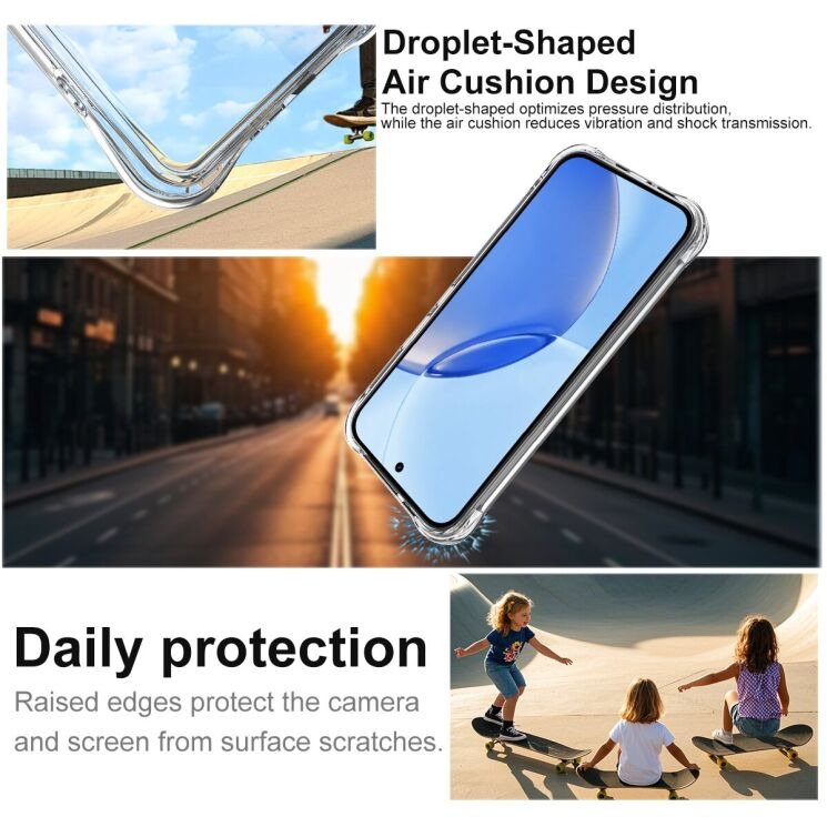 Чехол с усиленными углами IMAK Airbag MAX Case для Realme 16 Pro - Transparent: фото 5 из 8