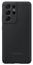 Чехол Silicone Cover для Samsung Galaxy S21 Ultra (G998) EF-PG998TBEGRU - Black: фото 1 из 2
