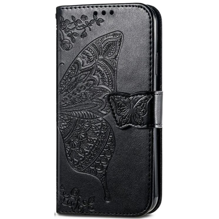 Чехол UniCase Butterfly Pattern для Motorola Edge 50 Neo - Black: фото 5 из 7
