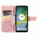 Чехол UniCase Butterfly Pattern для Motorola Moto E13 - Rose Gold (320122RG). Фото 2 из 10
