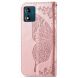 Чехол UniCase Butterfly Pattern для Motorola Moto E13 - Rose Gold (320122RG). Фото 5 из 10