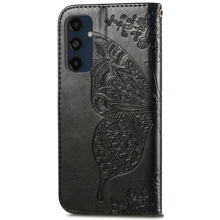 Чехол UniCase Butterfly Pattern для Samsung Galaxy S24 FE (S721) - Black: фото 6 из 11
