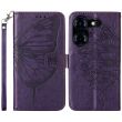 Чехол UniCase Butterfly Pattern для TECNO Pova 5 - Dark Purple (333616DV)