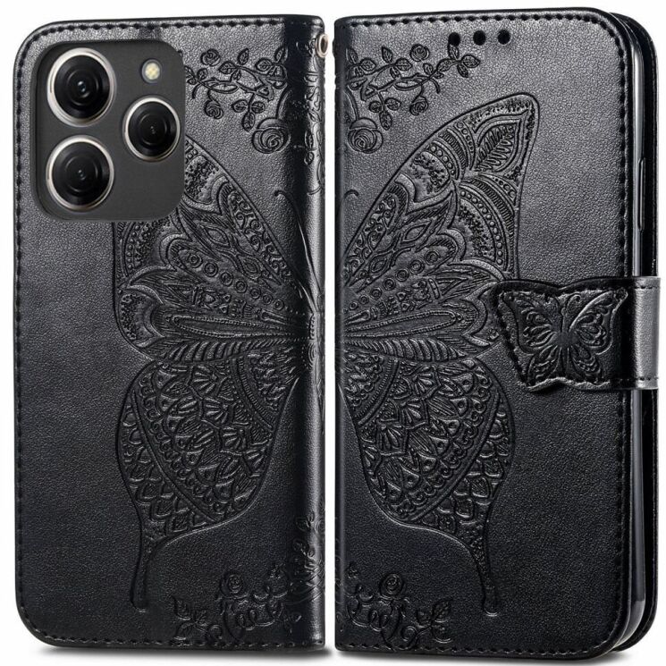 Чохол UniCase Butterfly Pattern для TECNO Spark 20 Pro - Black: фото 1 з 8
