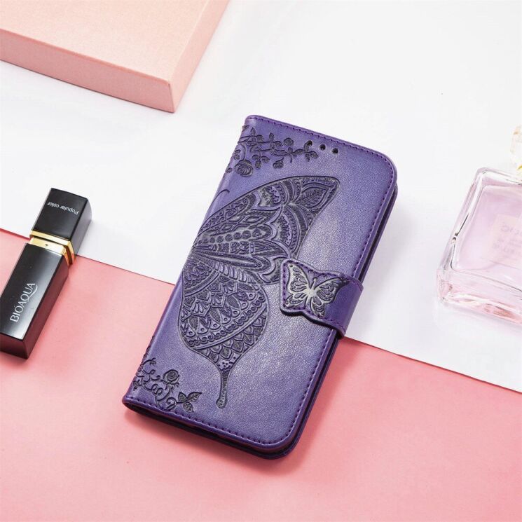 Чохол UniCase Butterfly Pattern для Xiaomi Poco X7 Pro - Dark Purple: фото 5 з 11