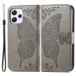 Чехол UniCase Butterfly Pattern для Xiaomi Redmi 12 - Grey (329016H)