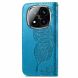 Чехол UniCase Butterfly Pattern для Xiaomi Redmi Note 14 Pro 5G - Blue (373123L). Фото 5 из 9