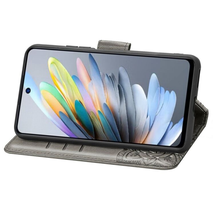 Чехол UniCase Butterfly Pattern для ZTE Blade A35 / Blade A55 - Grey: фото 3 из 6