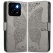 Чехол UniCase Butterfly Pattern для ZTE Blade A35 / Blade A55 - Grey (367719H)