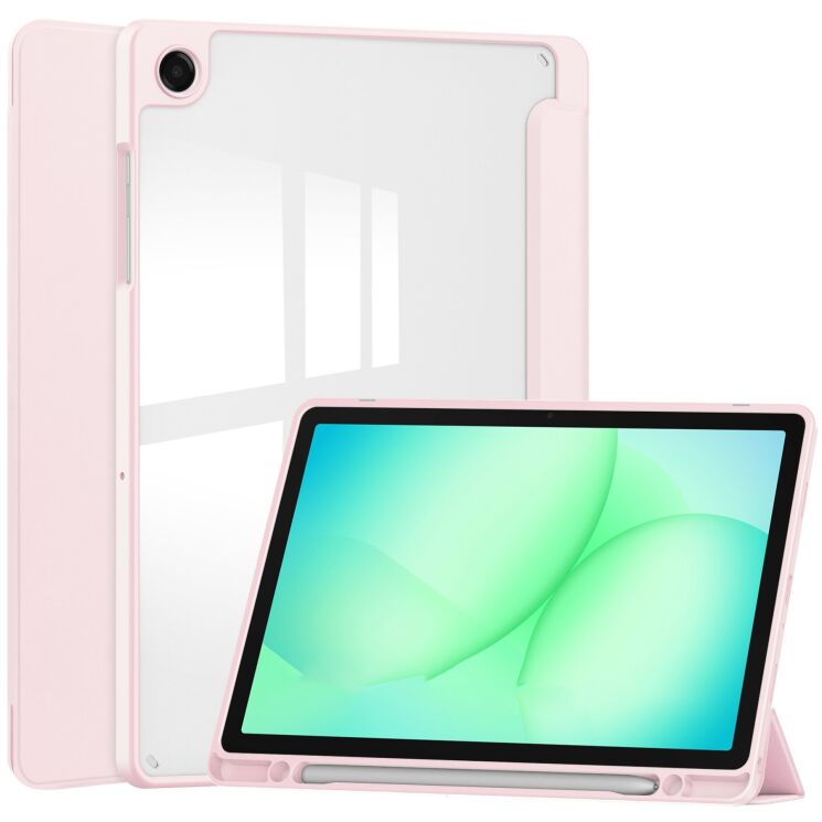 Чeхол UniCase Folio Style для Samsung Galaxy Tab A11 Plus (X230/236) - Pink: фото 1 из 8
