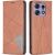 Чехол UniCase Geometric Pattern для Motorola Edge 50 Pro - Brown: фото 1 из 8