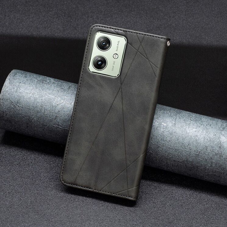Чехол UniCase Geometric Pattern для Motorola Moto G54 / G54 Power - Black: фото 4 из 8