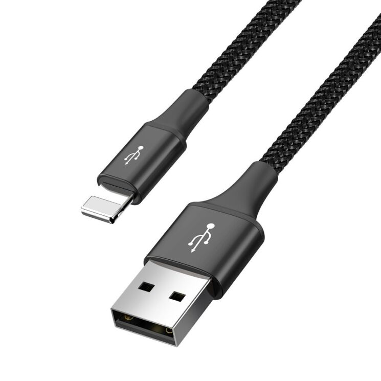 Дата-кабель Baseus Fast 4-in-1 Lightning(2)+Type-C+MicroUSB (3.5A, 1.2m) CA1T4-A01 - Black: фото 7 з 20