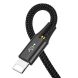 Дата-кабель Baseus Fast 4-in-1 Lightning(2)+Type-C+MicroUSB (3.5A, 1.2m) CA1T4-A01 - Black (895661B). Фото 8 з 20