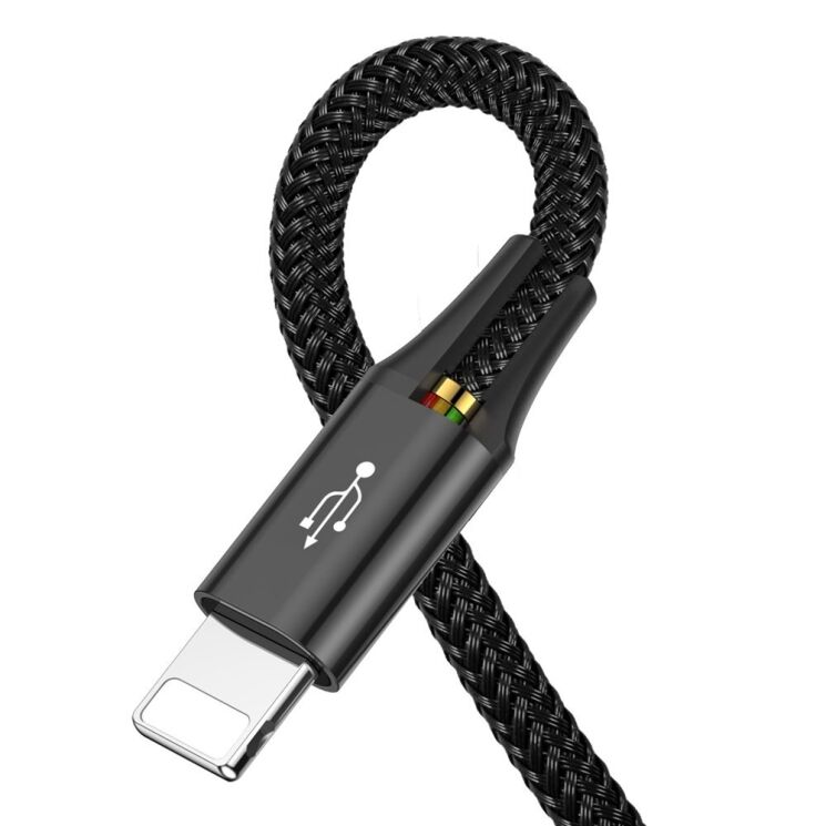 Дата-кабель Baseus Fast 4-in-1 Lightning(2)+Type-C+MicroUSB (3.5A, 1.2m) CA1T4-A01 - Black: фото 8 з 20