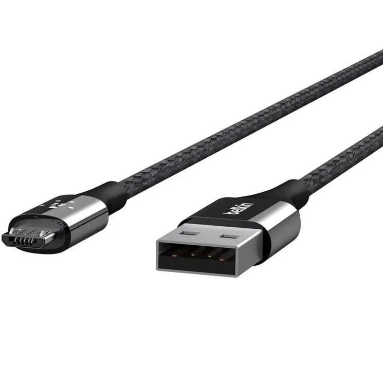 Кабель Belkin Mixit DuraTek USB to MicroUSB (2.4A, 1.2m) - Black: фото 2 из 6