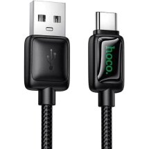 Кабель Hoco U146 Mundo USB to Type-C 36W (3A, 1.2m) - Black: фото 1 из 9