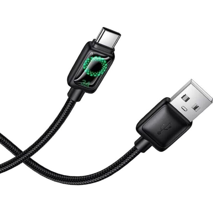 Кабель Hoco U146 Mundo USB to Type-C 36W (3A, 1.2m) - Black: фото 5 из 9