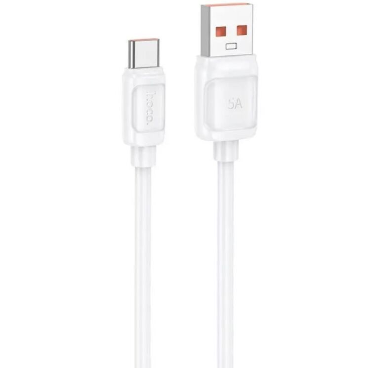 Кабель Hoco X115 USB to Type-C (100W, 1m) - White: фото 1 з 6