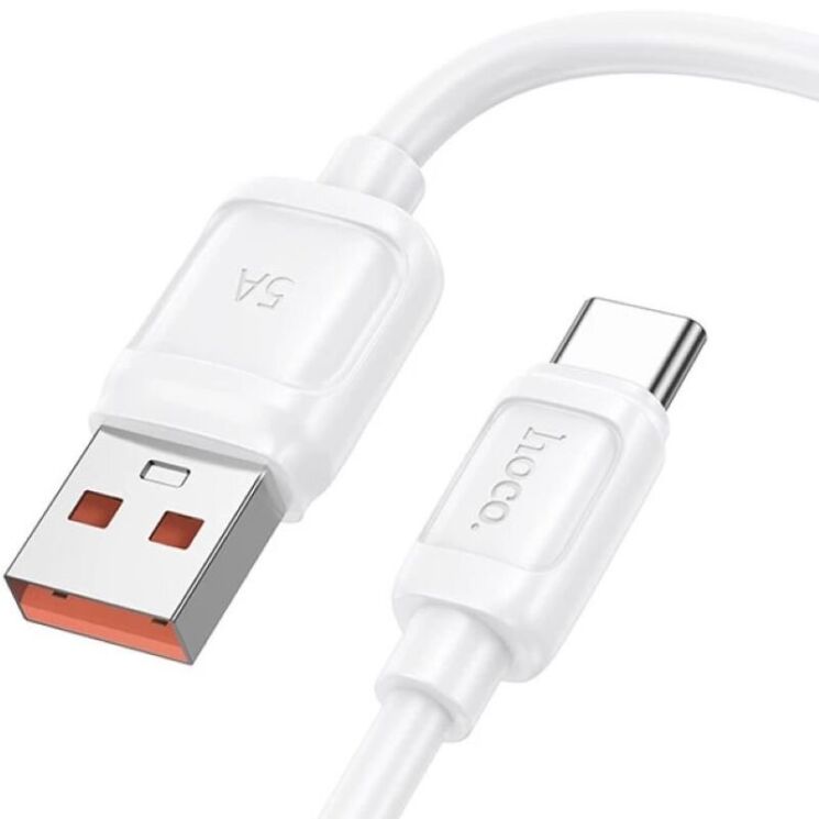 Кабель Hoco X115 USB to Type-C (100W, 1m) - White: фото 2 з 6