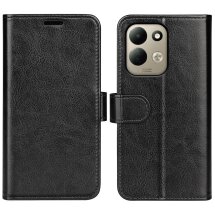 Класичний чохол-книжка Deexe Wallet Style для Xiaomi Poco C95 Pro - Black: фото 1 з 7