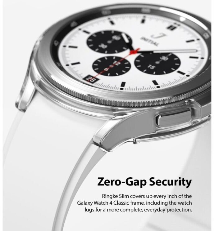 Комплект чохлів RINGKE Slim Case для Samsung Galaxy Watch 4 Classic (42mm) - Clear / Black: фото 4 з 9