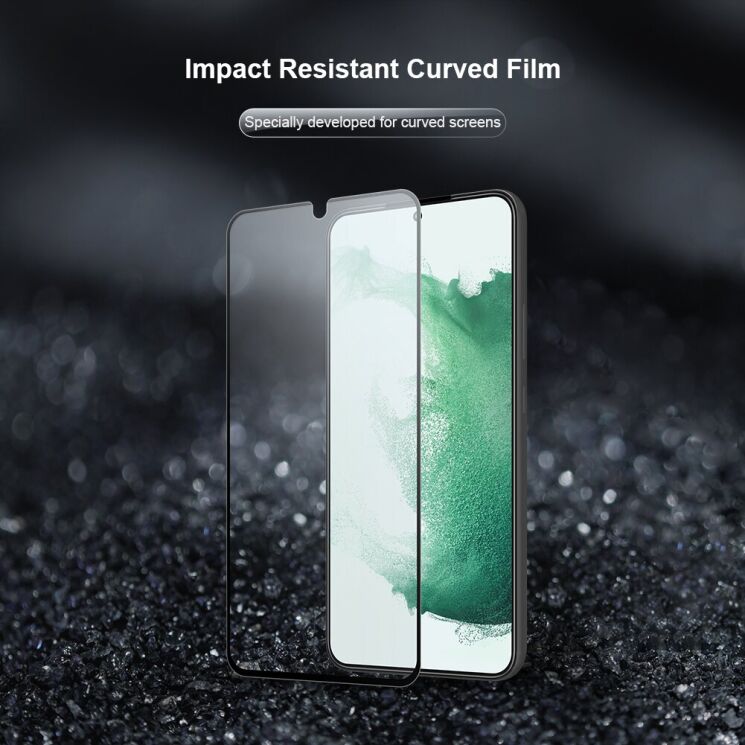 Комплект захисних плівок (2 шт) NILLKIN Impact Resistant Curved Film для Samsung Galaxy S22 Plus - Black: фото 6 з 20