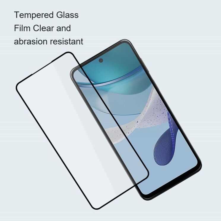 Комплект захисних стекол AMORUS Full Glue для Motorola Moto G24 / G24 Power / G04 / G04s / E14 - Black: фото 6 з 9