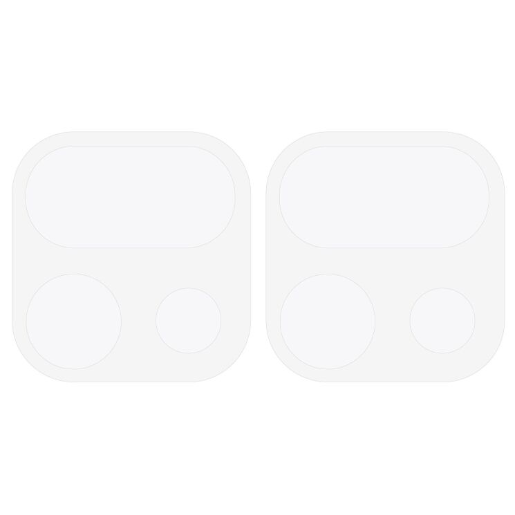 Комплект защитных стекол на заднюю камеру Deexe Camera Lens Protector для Realme 16 Pro Plus: фото 2 из 5