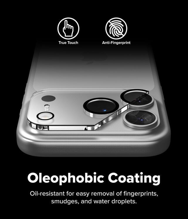 Комплект захисних стекол Ringke Camera Full Cover Glass для iPhone 17 Pro Max (8800328812345) - Black (411129B) Комплект захисних стекол Ringke Camera Full Cover Glass для iPhone 17 Pro Max (8800328812345) - Black: фото 10 з 11