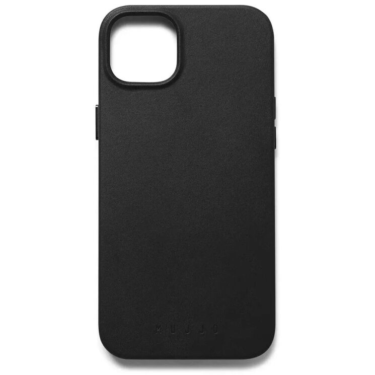 Кожаный чехол MUJJO Full Leather для Apple iPhone 14 Plus / 15 Plus - Black: фото 6 из 14
