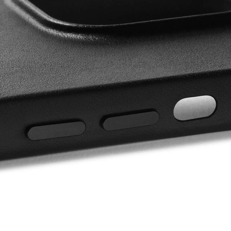 Кожаный чехол MUJJO Full Leather для Apple iPhone 14 Plus / 15 Plus - Black: фото 7 из 14